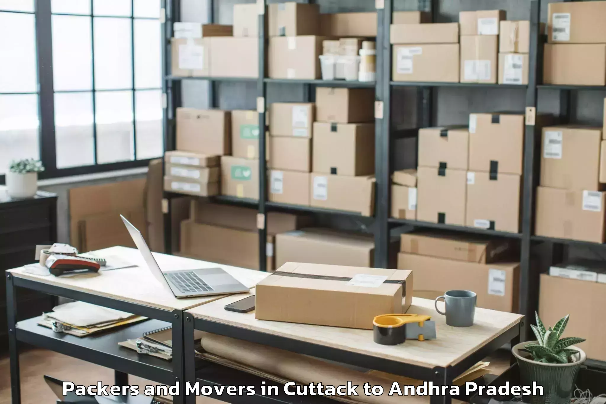 Cuttack to G Madugula Packers And Movers Booking